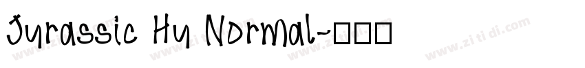 Jurassic Hu Normal字体转换